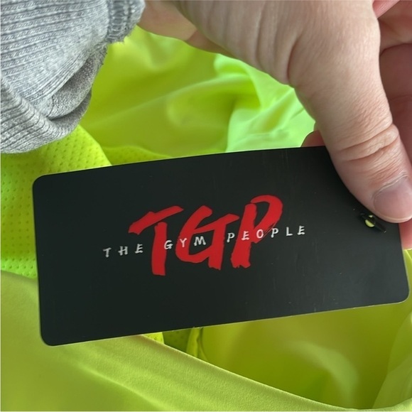 The Gym People Size Large High-Waisted Bright Yellow Running Shorts. - Picture 8 of 8